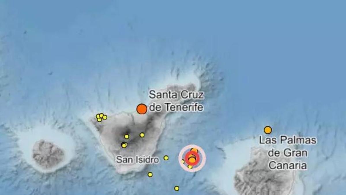 Así es el volcán de Enmedio: el coloso submarino que separa Tenerife y Gran Canaria