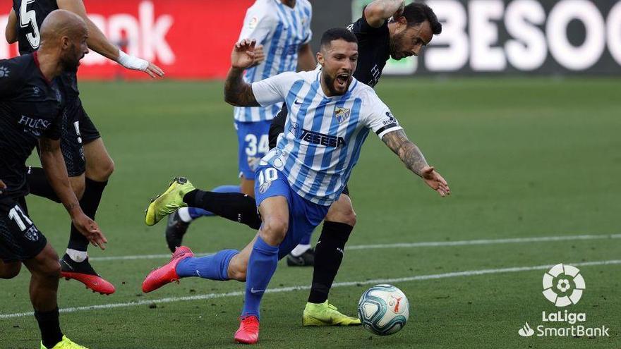 Tete Morente cae en el área del Huesca