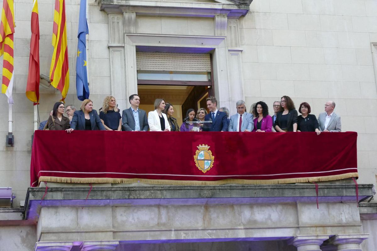 El balcó consistorial durant el pregó
