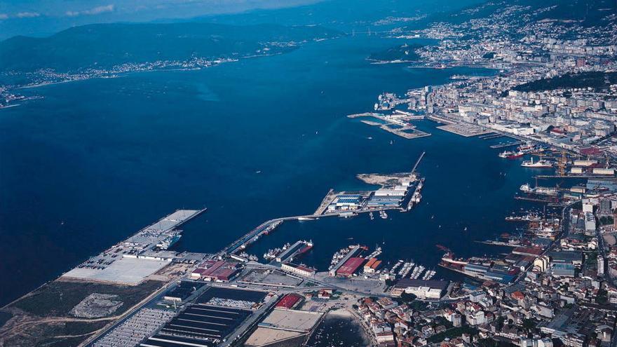 Vista aérea de la ría de Vigo. // FdV