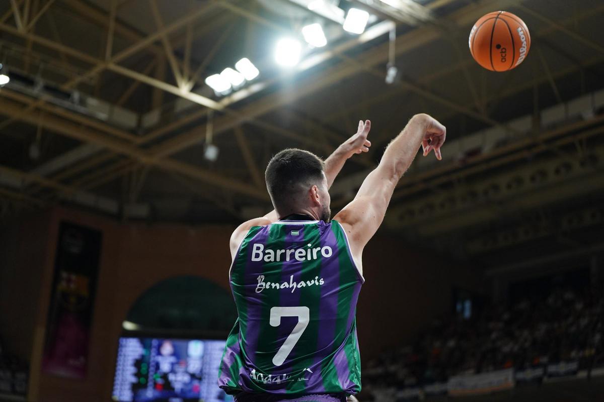 Barreiro se perderá el Unicaja-Valencia Basket.