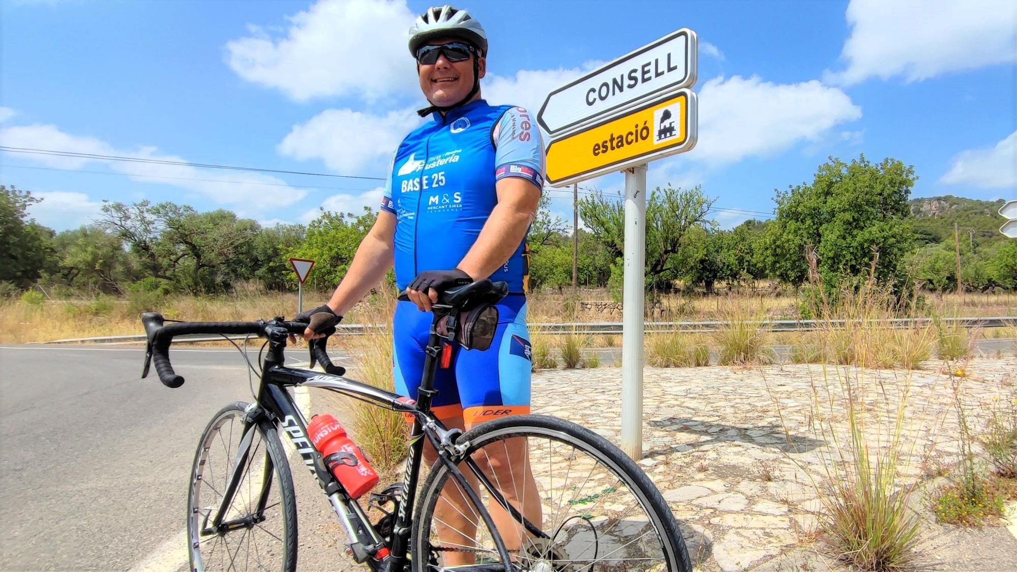 Jaume Alzamora ha optado por un paseo en bicicleta.