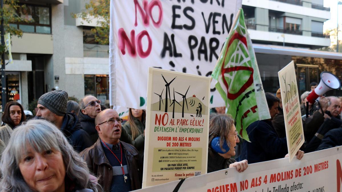 Una protesta de Defensem l'Empordanet, en una imatge d'arxiu.