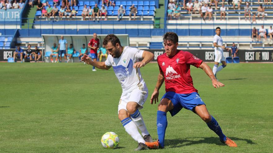 Oscar García durante el partido frente al Villarrobledo