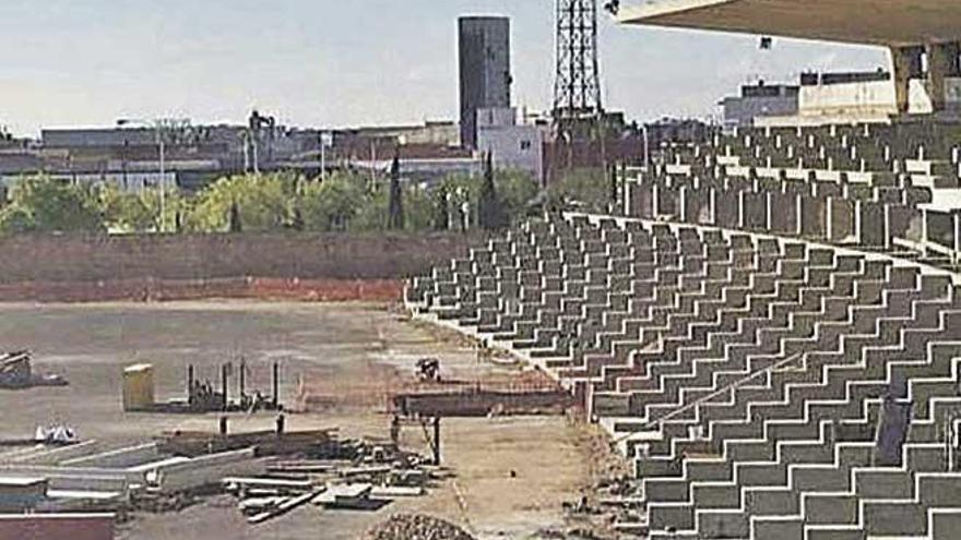 Las obras en el Estadi Balear avanzan &quot;a buen ritmo&quot;.