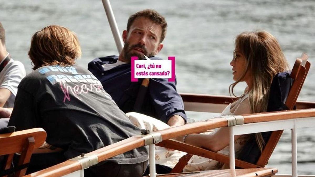 Jennifer Lopez y Ben Affleck en su luna de miel