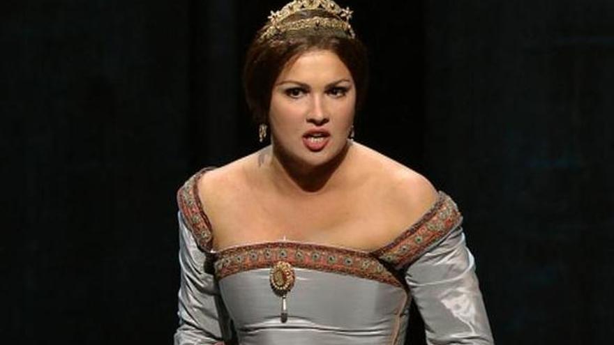 Anna Netrebko, sobre el escenario.