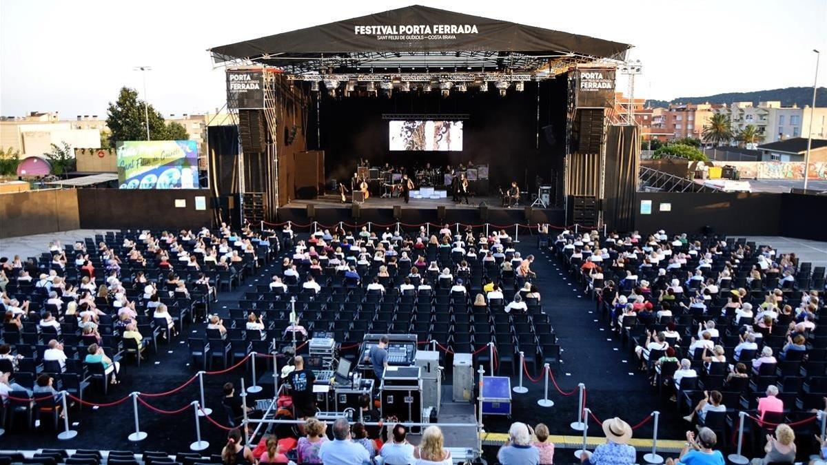 La  nueva ubicación del escenario del festival de Porta Ferrada.