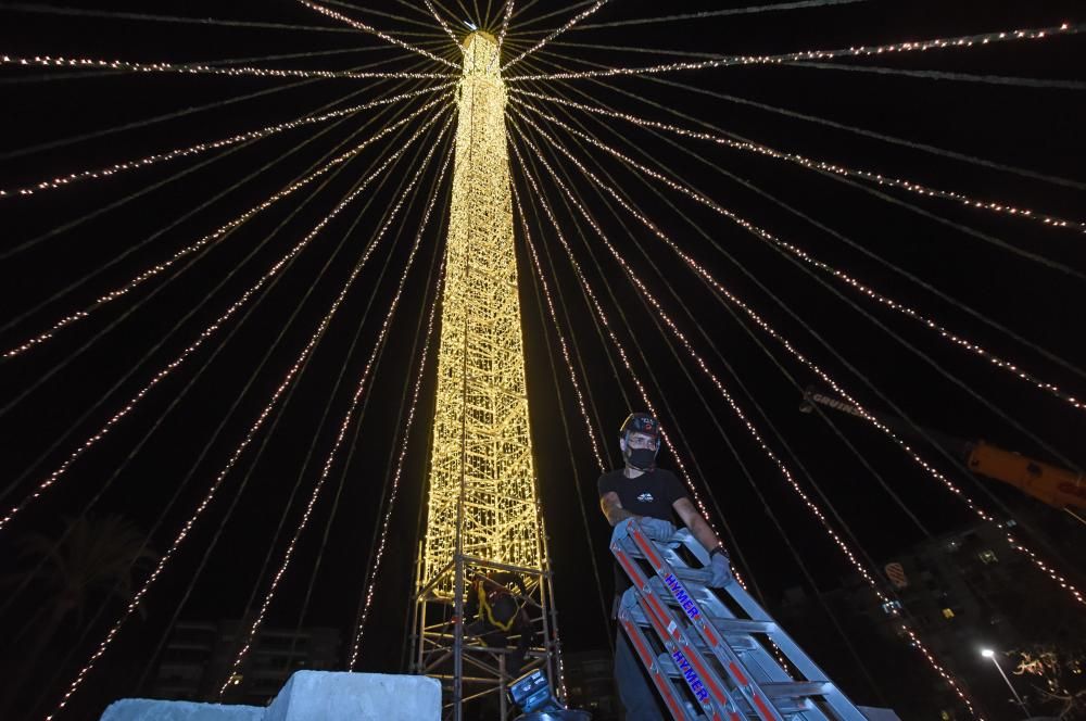 Así se verán las luces del Gran Árbol de Navidad de la Circular de este año