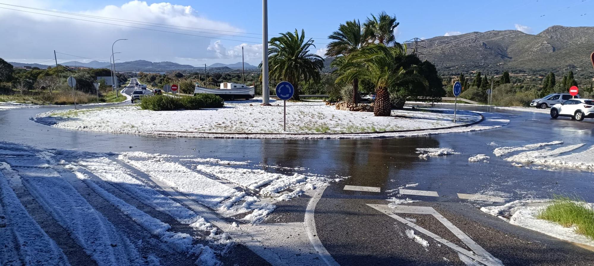 FOTOS | La espectular granizada en Capdepera, en imágenes