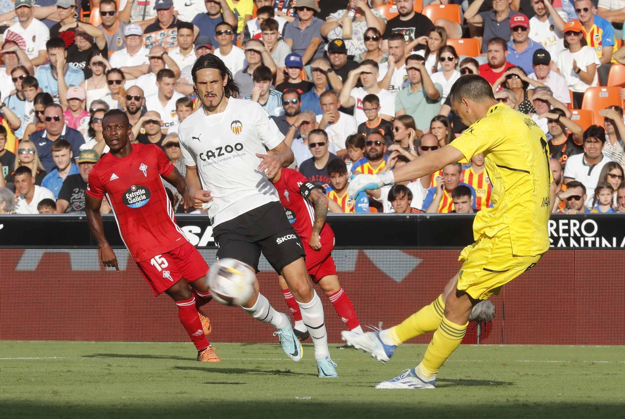 La victoria del Valencia CF ante el Celta de Vigo, en imágenes