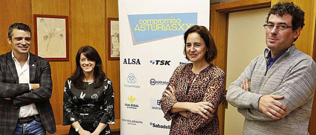 Un acto de presentación de becas mentoring de Compromiso Siglo XXI.