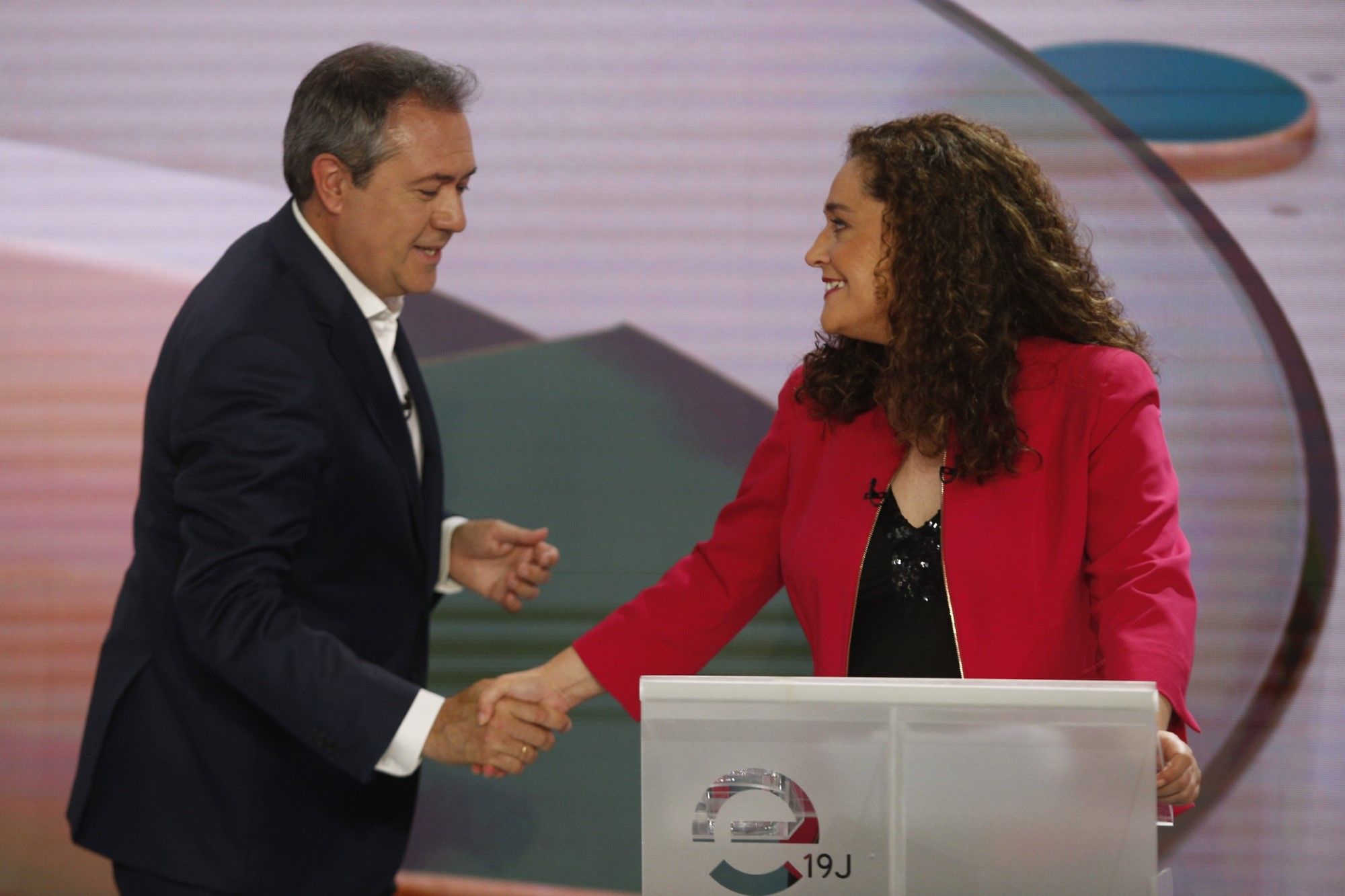 El debate decisivo del 19J en Canal Sur TV, en imágenes