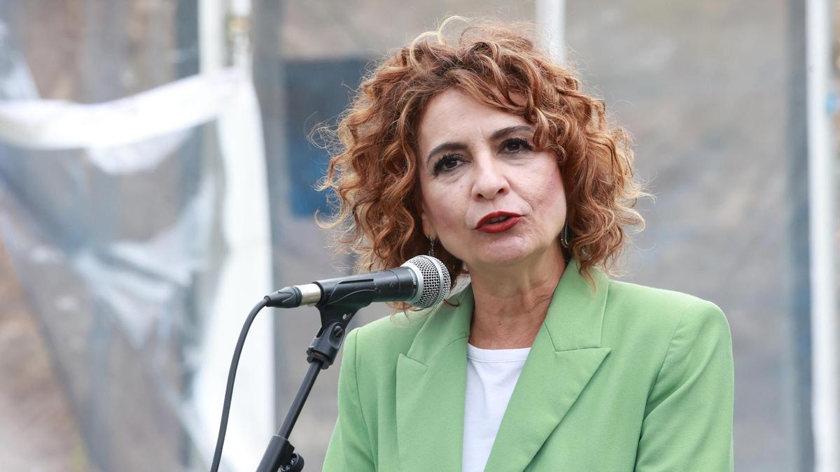 La vicepresidenta primera del Gobierno y ministra de Hacienda, María Jesús Montero.