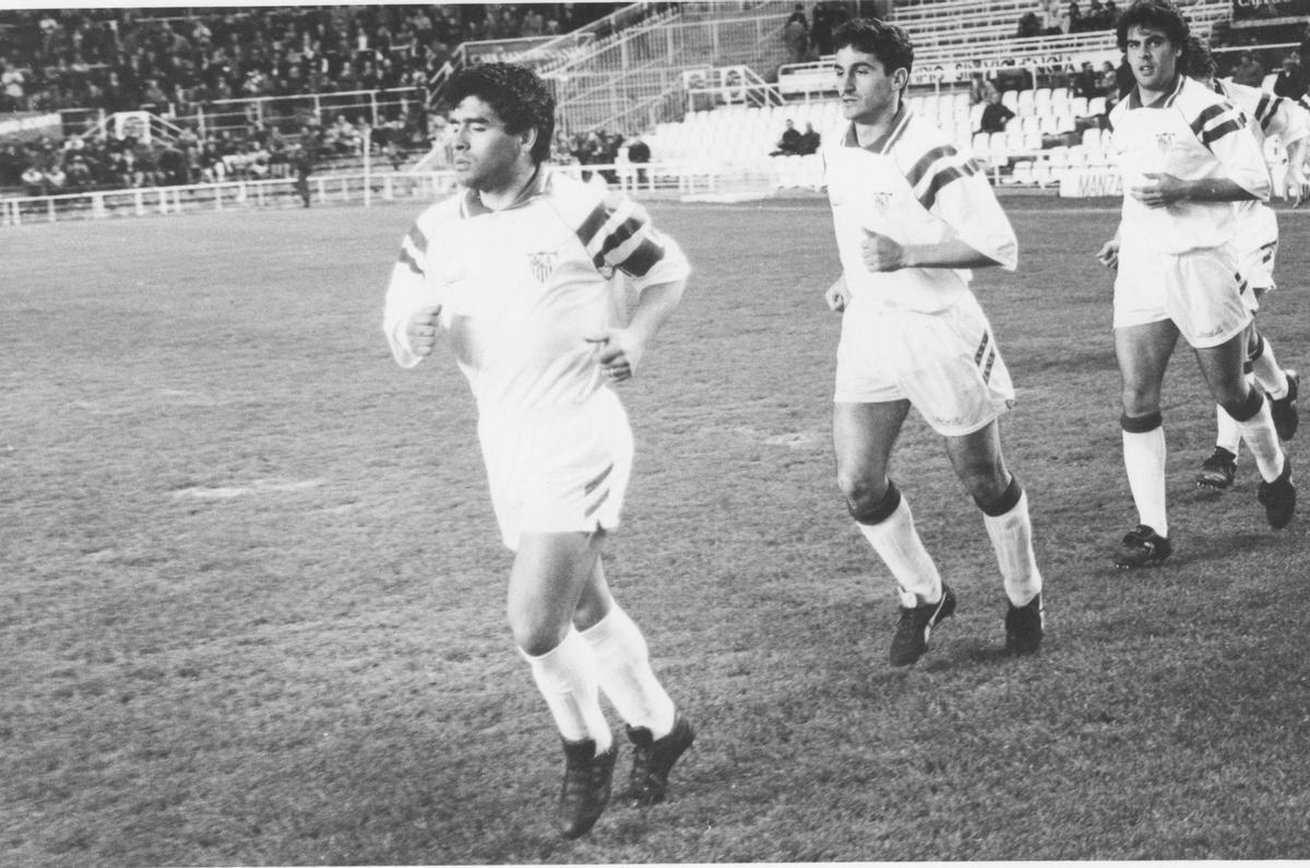 Cuando Maradona estuvo en Mestalla