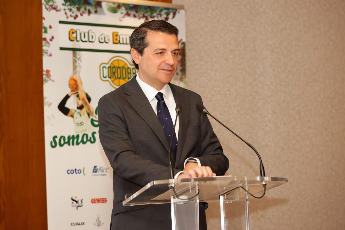El alcalde de Córdoba, José María Bellido, durante su intervención en el acto.