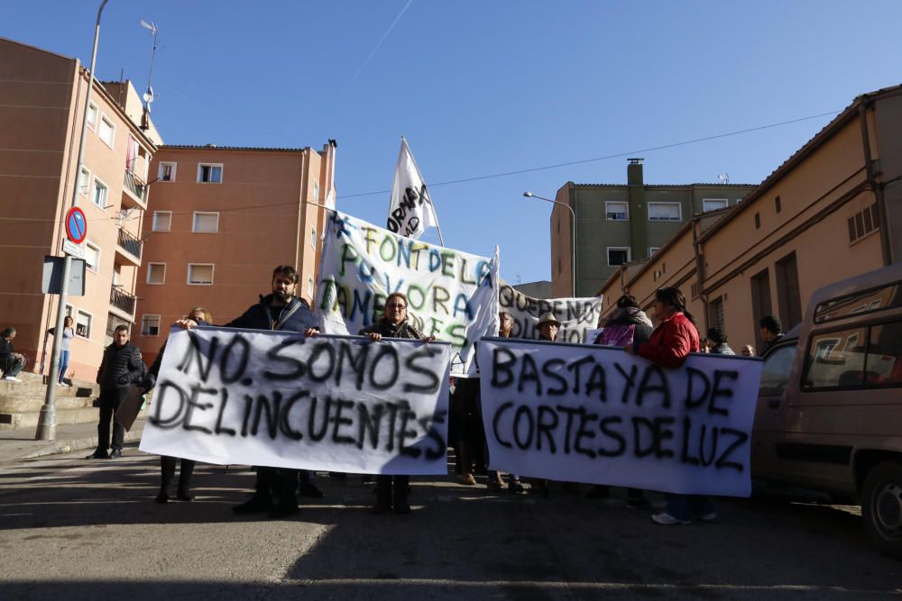 Manifestació de veïns de Font de la Pòlvora