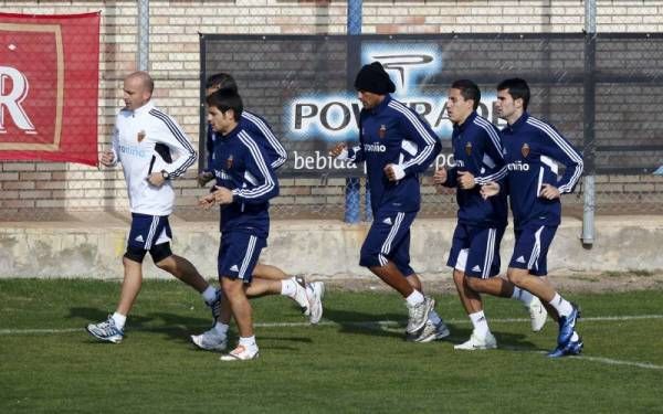 Entrenamiento del lunes del Real Zaragoza