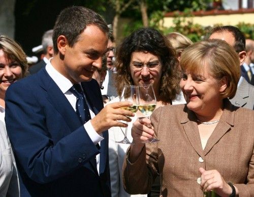 Zapatero con Merkel