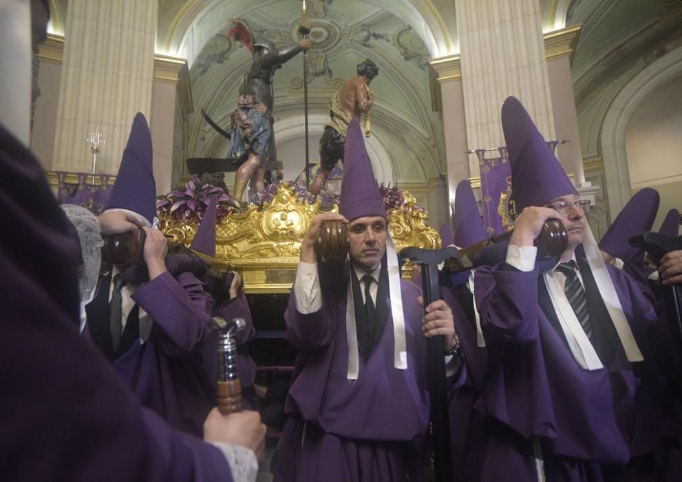 Murcia se queda sin la procesión de los 'salzillos' por la lluvia