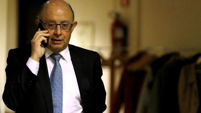El ministro de Hacienda en funciones, Cristóbal Montoro, en el Congreso de los Diputados.