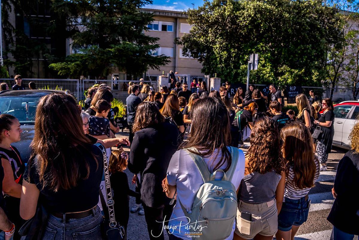 Así ha discurrido el 'entierro' por la educación pública protagonizado por docentes y familias en Castelló