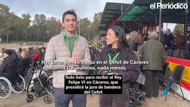 Vídeo | Todo listo para recibir al Rey en Cáceres