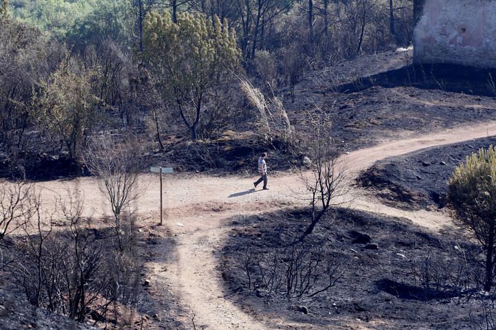 L'endemà de l'incendi a Girona