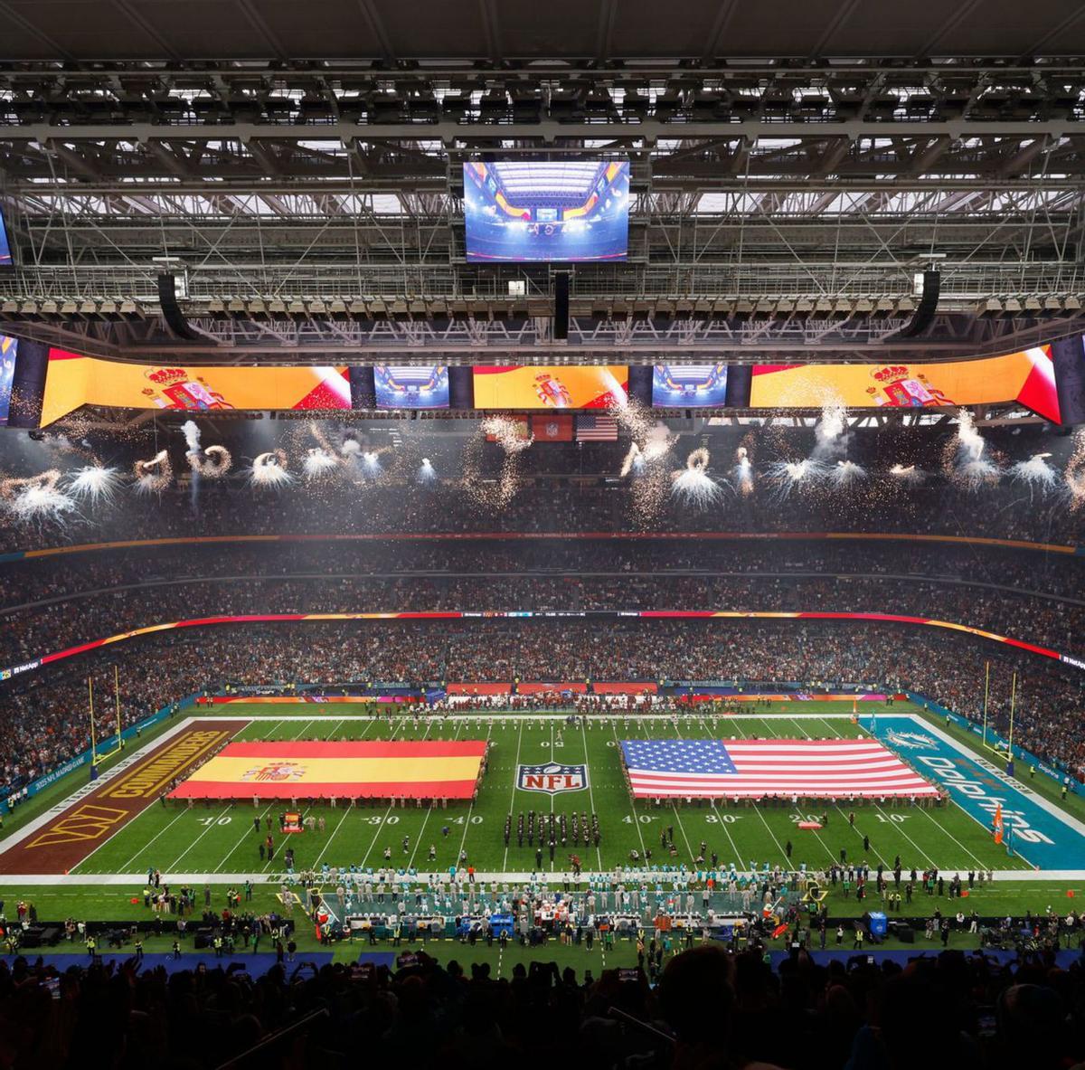 L’NFL organitza al Bernabéu la mare de tots els xous