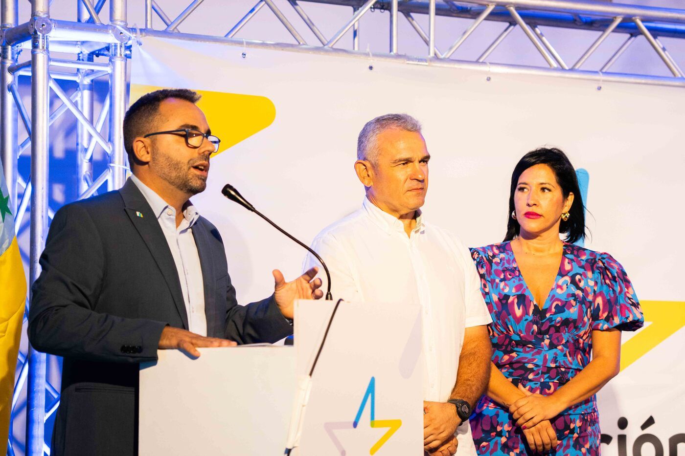 Acto de proclamación de Echedey Eugenio como secretario de CC en Arrecife