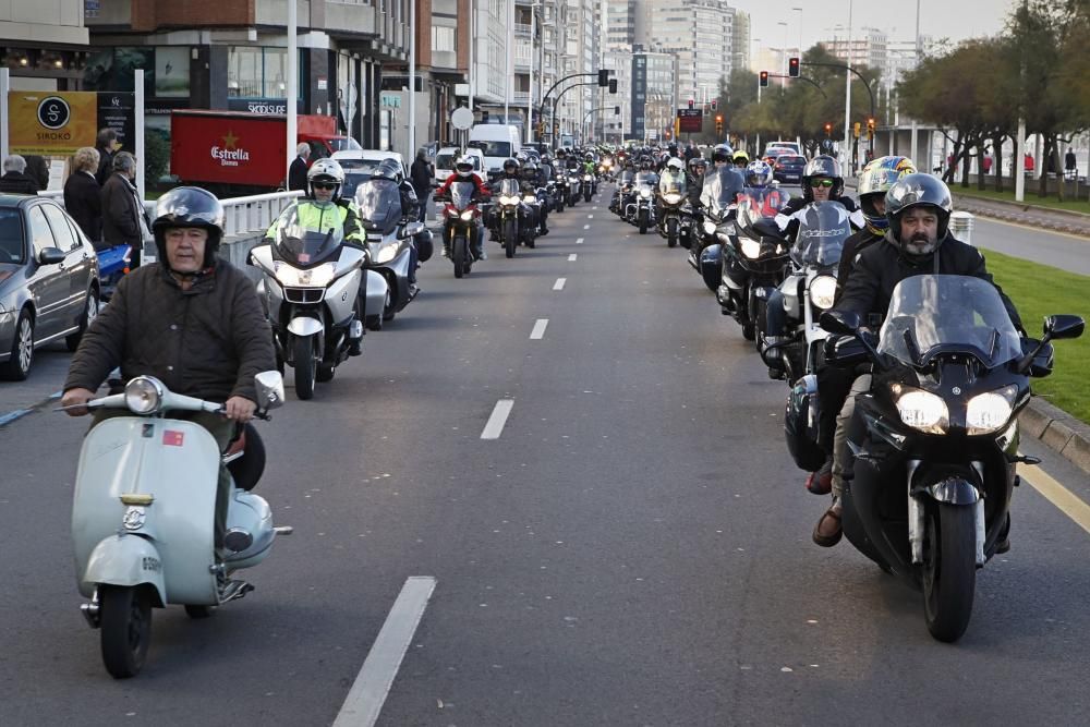 Despedida a José Julio Heres, "Chinorris", el motorista fallecido en la autopista "Y"