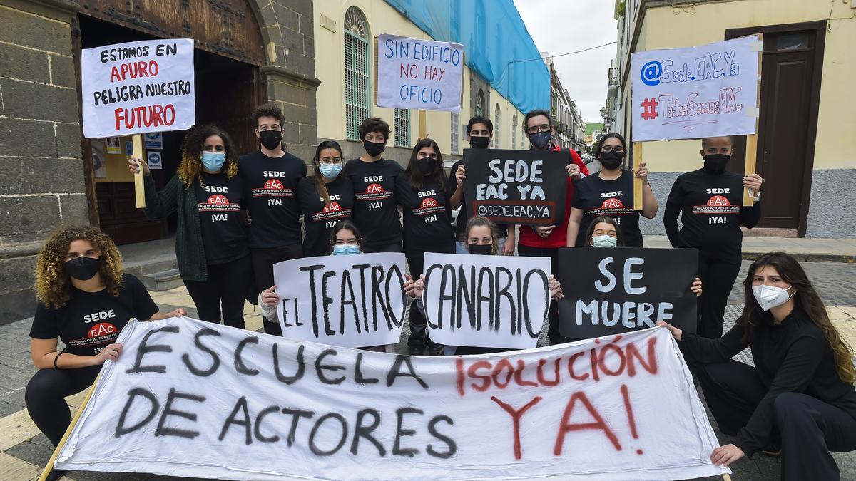 Estado de la sede de la Escuela de Actores Canarios