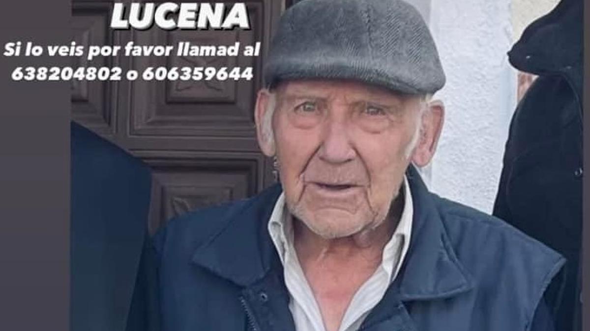 Pedro Mayorgas, de 84 años, ha desaparecido en Lucena.