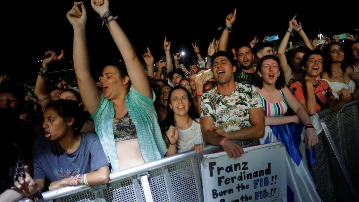 Fans de Franz Ferdinand en una edición anterior del FIB.