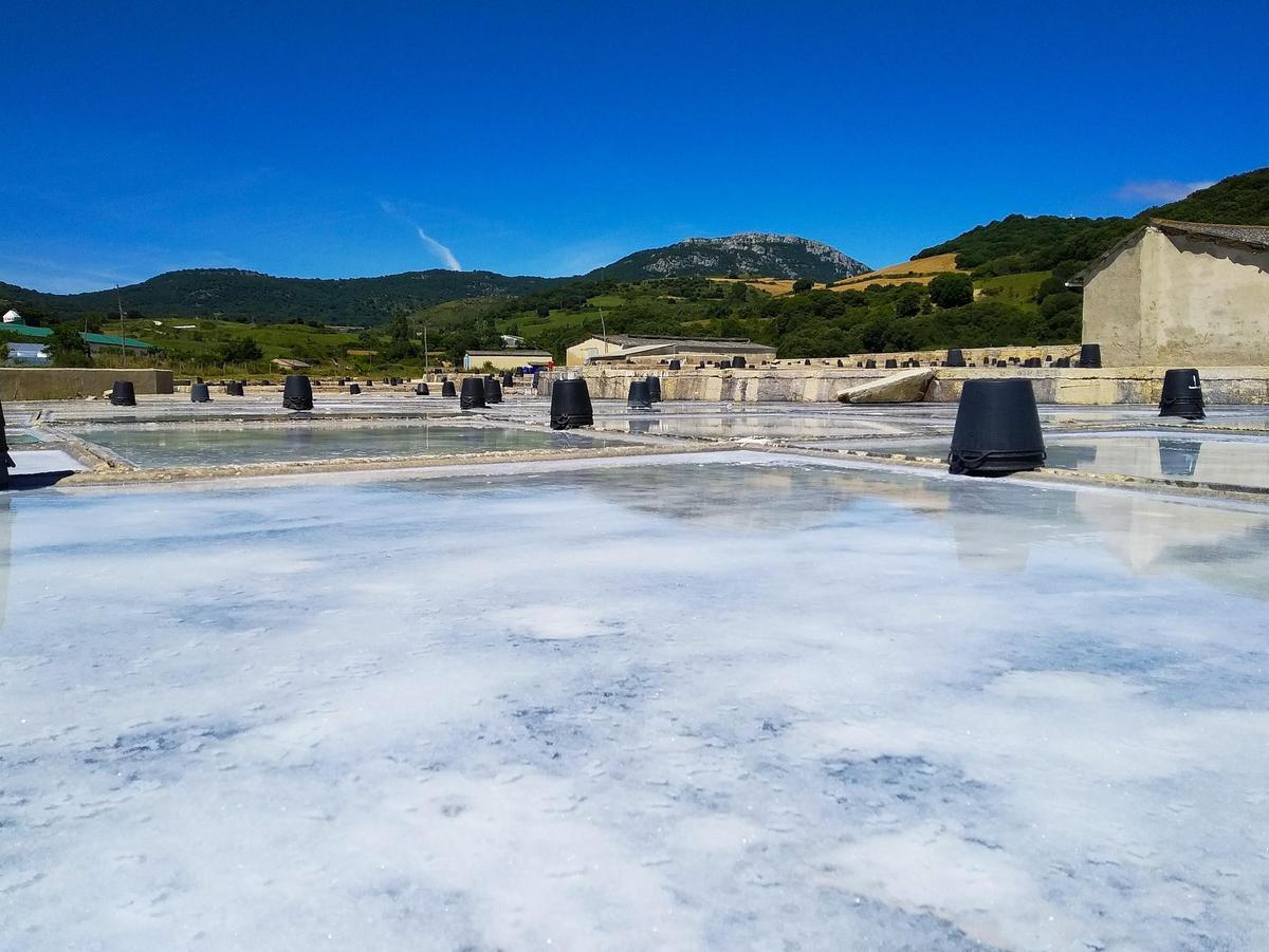 Así se ven las salinas de Salinas de Oro.
