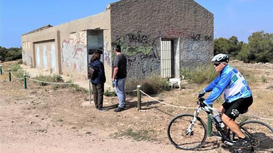 El pabellón oeste que durante la guerra civil se utilizó como duchas, cocina y lavabo para los soldados del bando republicano.