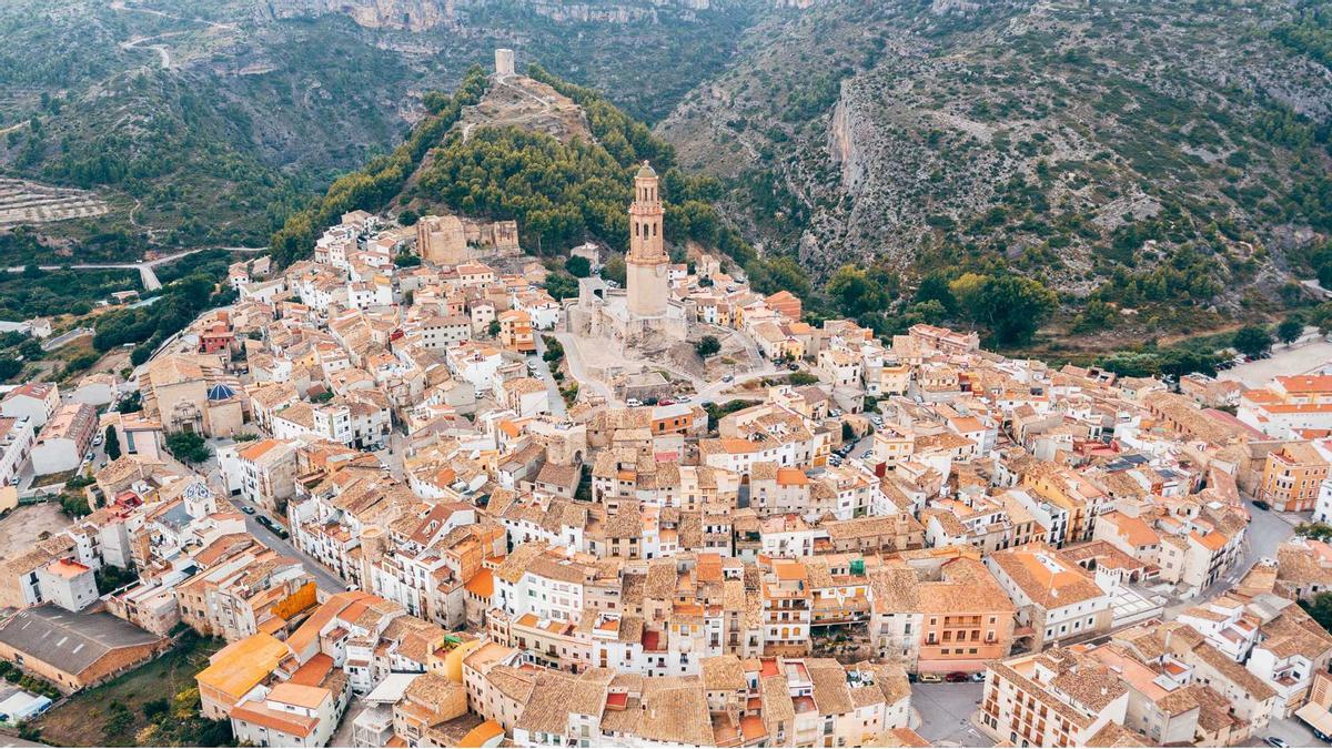 Panorámica de Jérica, en la comarca del Alto Palancia.