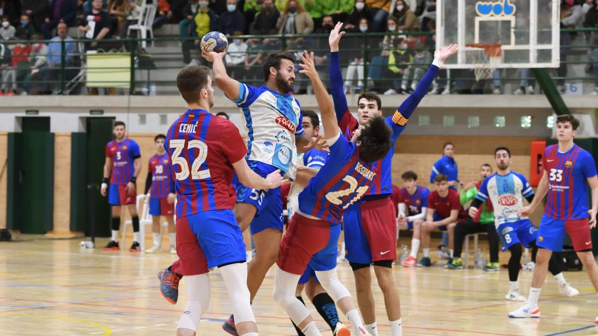 Imagen del encuentro de esta temporada frente al Barça B.