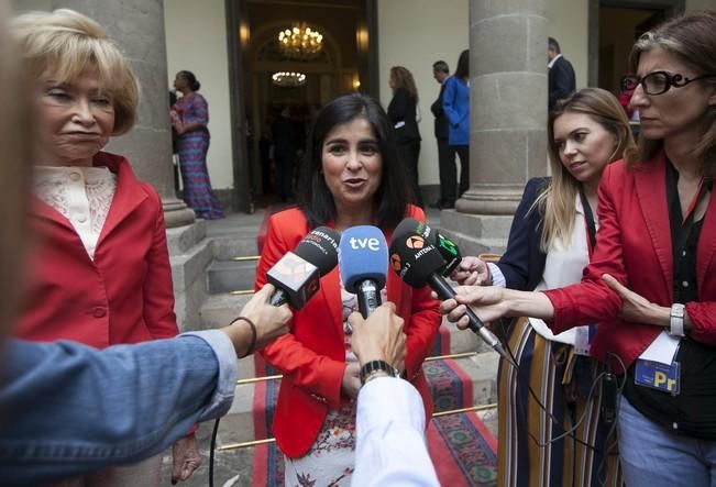 16/05/2016.Inauguración del I Encuentro de Parlamentarias Canarias-África.Hanna Birna.Catherine Samba-Panza.Carolina Darias.Maria Teresa Fernandez de la Vega.Barbara Hendricks.Santa Cruz de Tenerife