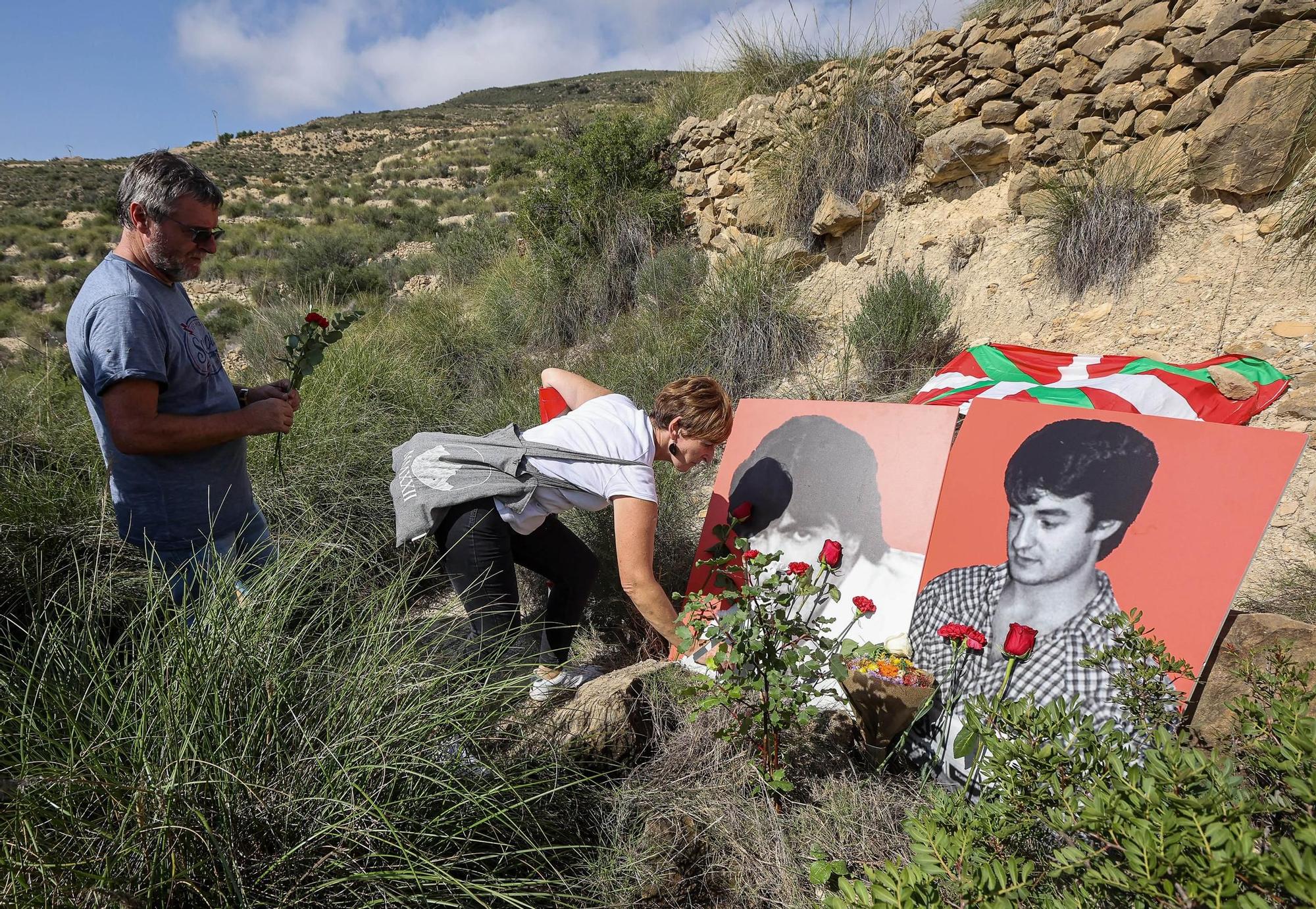 Homenaje a Lasa y Zabala por el 40 aniversario de su asesinato a manos de los (GAL) en Busot.  07.10.23