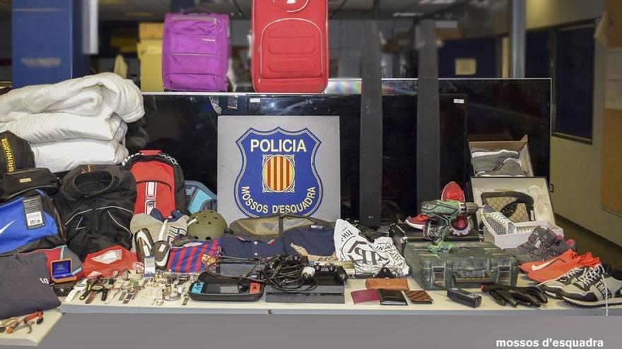 El botí dels lladres recuperat pels Mossos