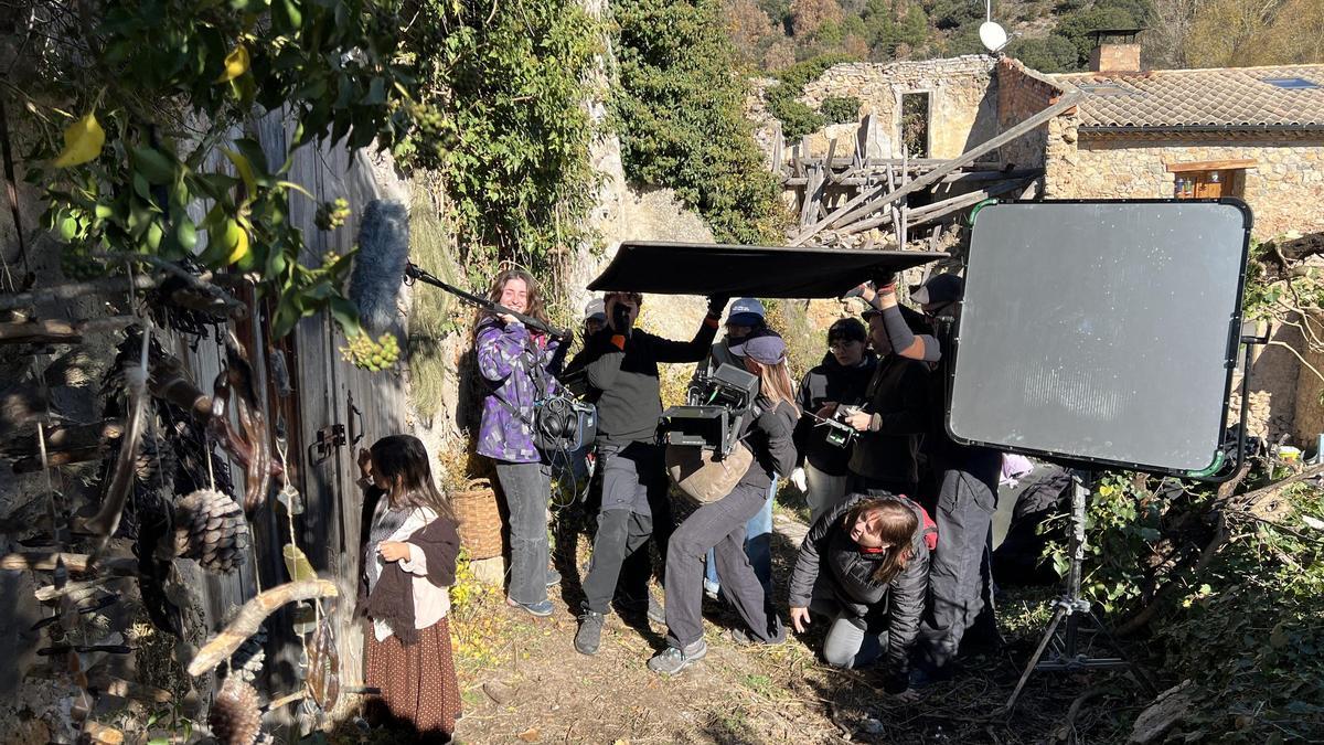 VÍDEO | Així s'ha rodat a Sisquer part d'un curtmetratge sobre les trementinaires