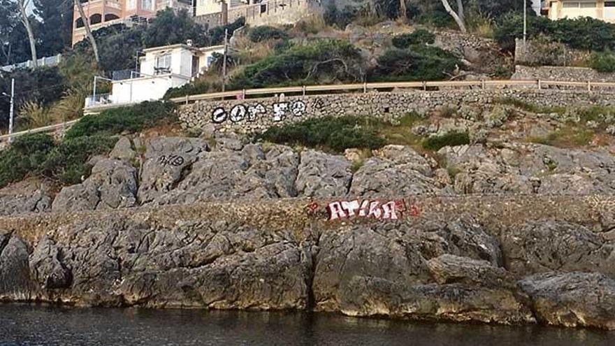 Jetzt auch in Port de Sóller: Graffitis verschandeln die Insel