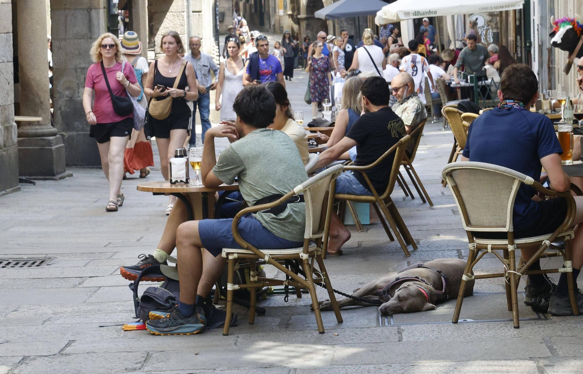 Más de 34º en otra jornada sofocante en la capital gallega