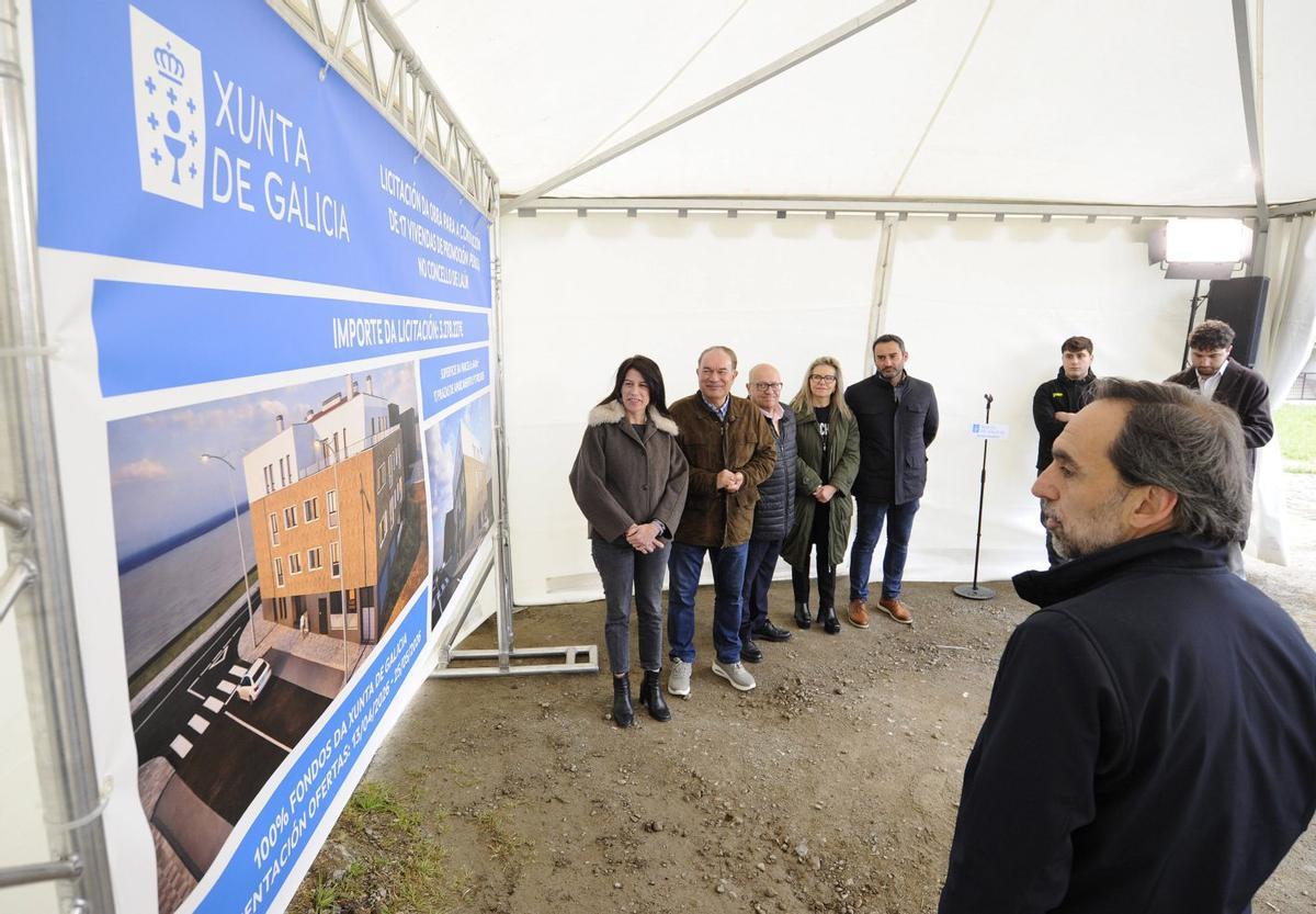 Allegue presentó este sábado la promoción residencial de Lalín, que saldrá a licitación este lunes.