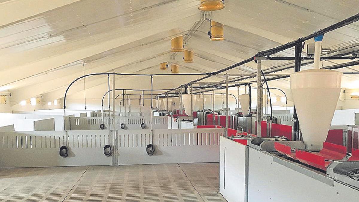Instalaciones preparadas para ganadería intensiva.