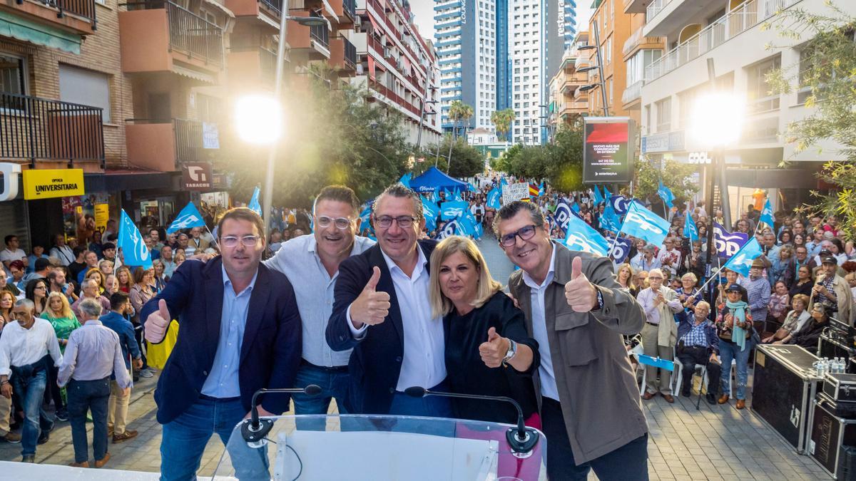 El cierre de campaña del PP de Benidorm