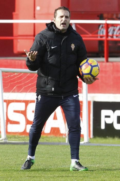 Primer entrenamiento del Real Sporting del 2018