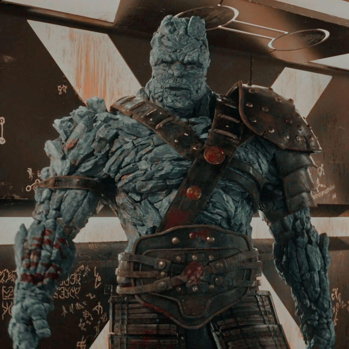 Su primer personaje en Hollywood, Korg, de Thor Ragnarok.