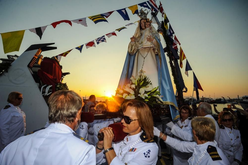 Procesión de la Virgen del Carmen 2017 en Arousa